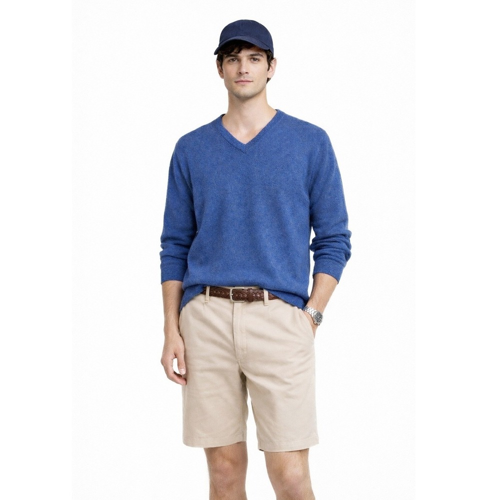 Alan Paine Men's Blue V Neck Pure‎ Lambswool Jumper Sweater Classic Boat XL
